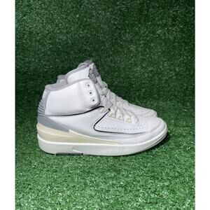 Kids White and Gray High-Top Sneakers
